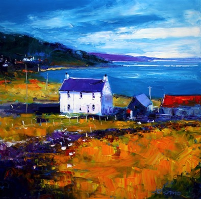 Lagg Village and the Sound of Jura 24x24